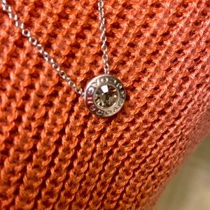 Coach Silver Open Circle Strand Necklace